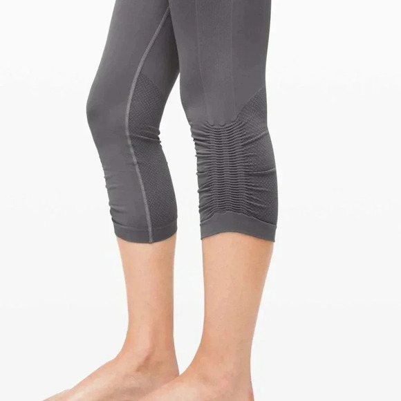 Lululemon Ebb  To Street Crop 21" Titanium | 8 - Picture 4 of 8